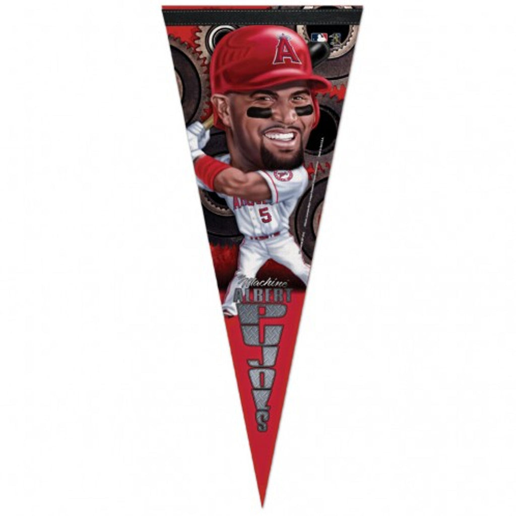 Los Angeles Angels Pennant 12x30 Premium Style Albert Pujols Design CO