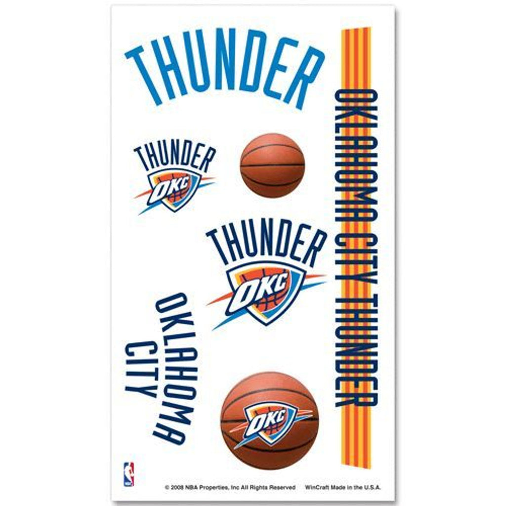 Oklahoma City Thunder Temporary Tattoos