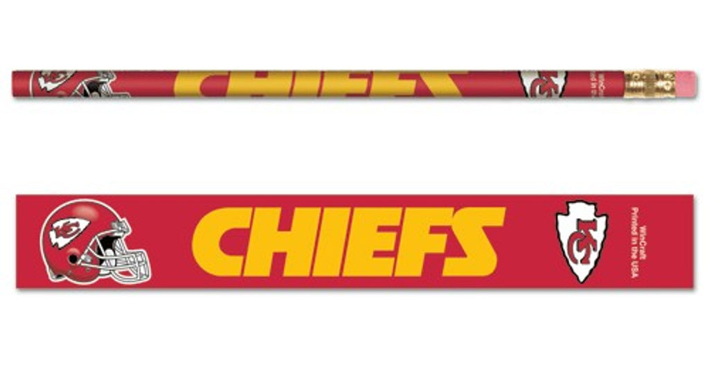 Kansas City Chiefs Pencil 6 Pack