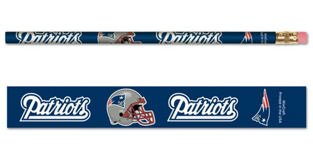 New England Patriots Pencil 6 Pack