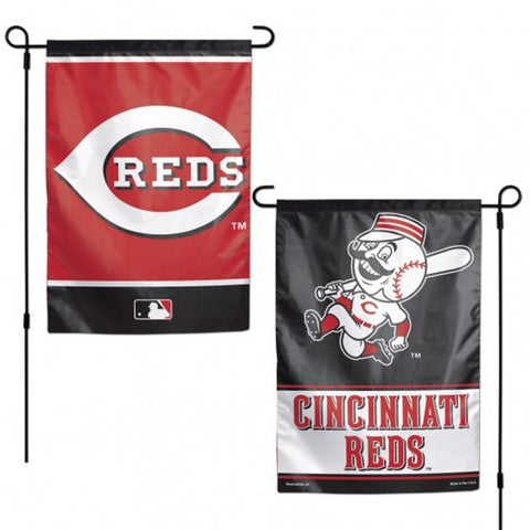 Cincinnati Reds Flag 12x18 Garden Style 2 Sided