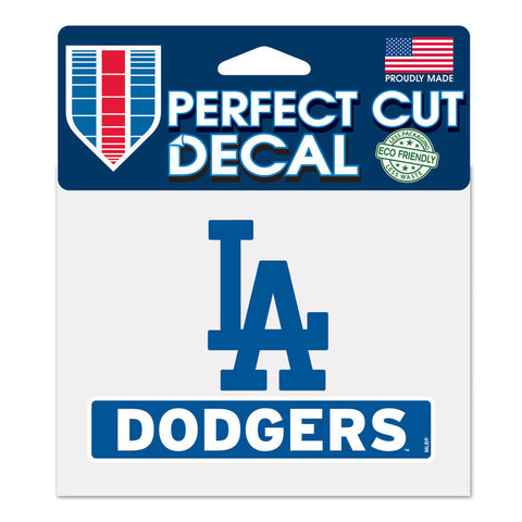 Los Angeles Dodgers Decal 4.5x5.75 Perfect Cut Color Special Order