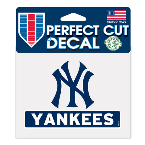 New York Yankees Decal 4.5x5.75 Perfect Cut Color Special Order