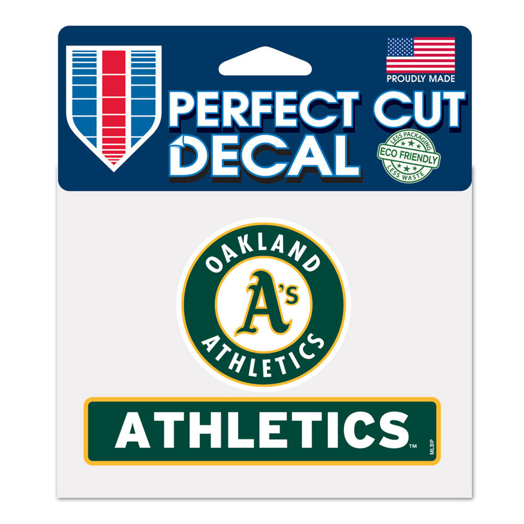 Oakland Athletics Decal 4.5x5.75 Perfect Cut Color Special Order