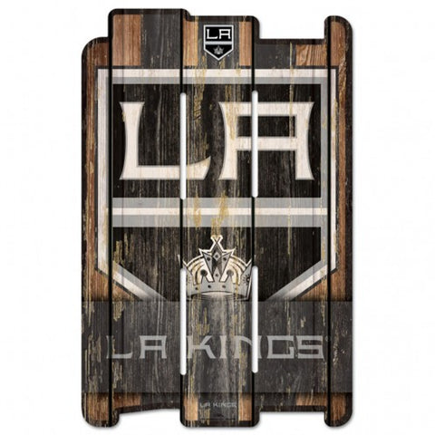 Los Angeles Kings Sign 11x17 Wood Fence Style Special Order