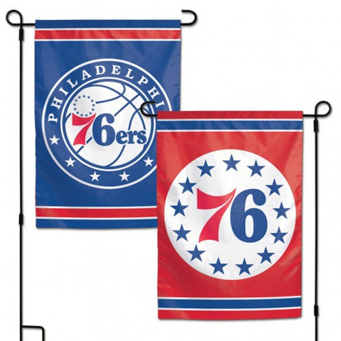Philadelphia 76ers Flag 12x18 Garden Style 2 Sided Special Order