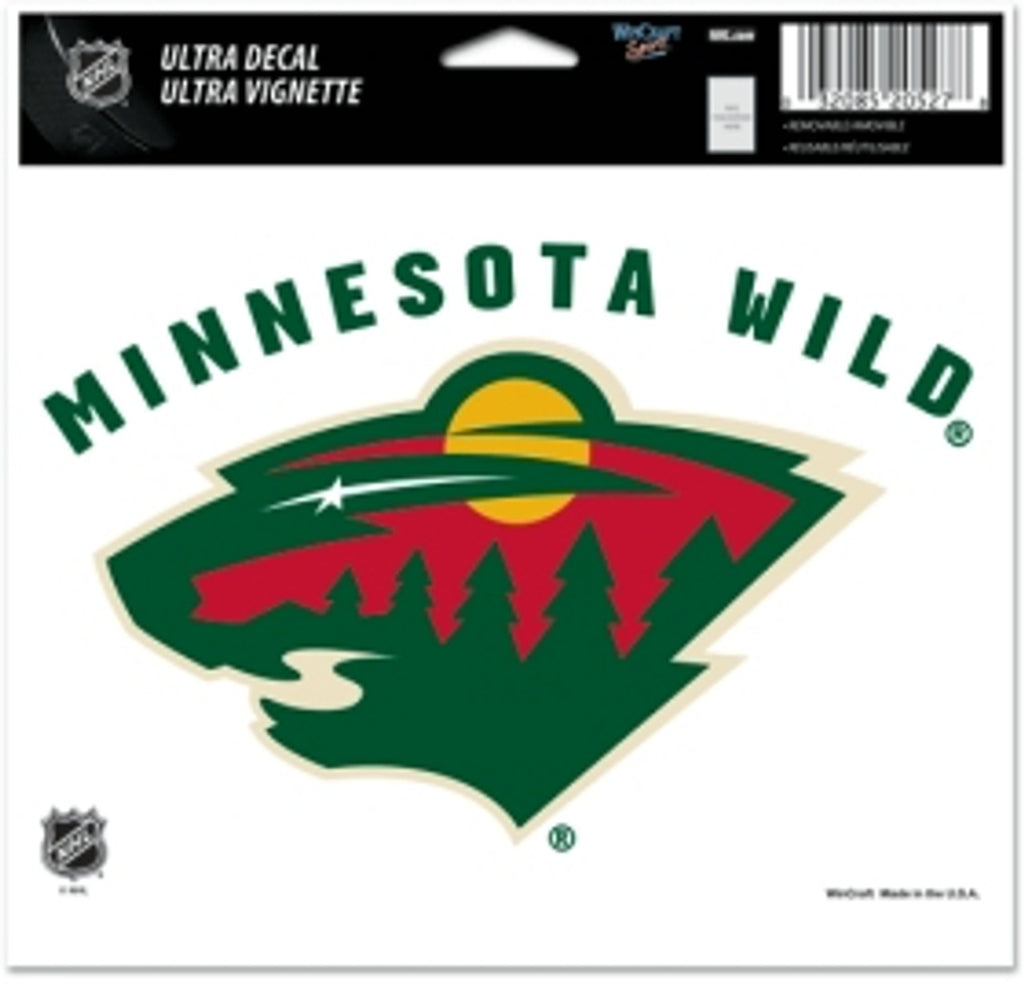 Minnesota Wild Decal 5x6 Ultra Color