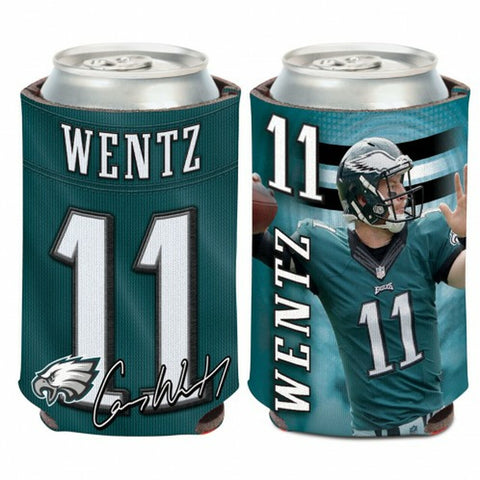 Philadelphia Eagles Can Cooler Carson Wentz Design 