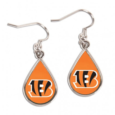 Cincinnati Bengals Earrings Tear Drop Style Special Order