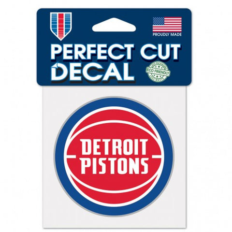 Detroit Pistons Decal 4x4 Perfect Cut Color Special Order