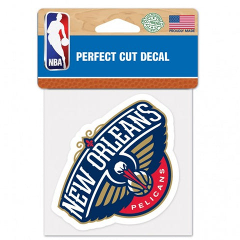 New Orleans Pelicans Decal 4x4 Perfect Cut Color