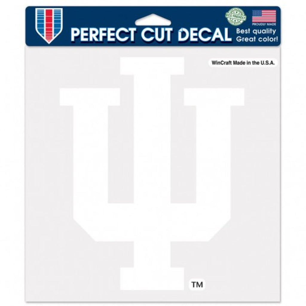 Indiana Hoosiers Decal 8x8 Die Cut White Special Order