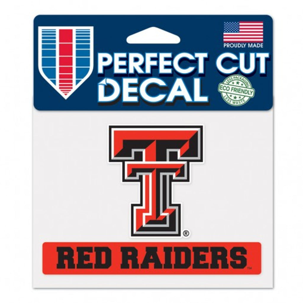 Texas Tech Red Raiders Decal 4.5x5.75 Perfect Cut Color Special Order