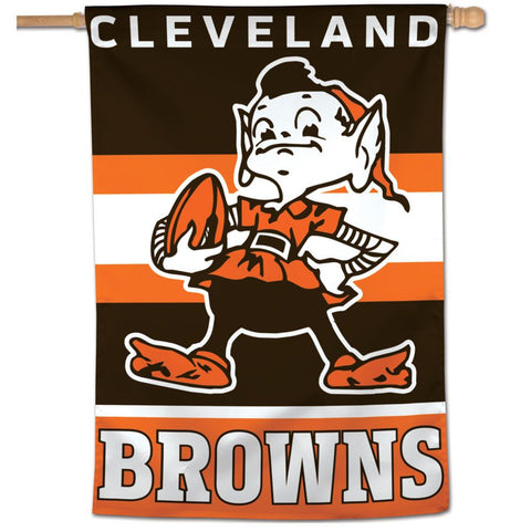 Cleveland Browns Banner 28x40 Vertical Classic Logo Retro Special Order