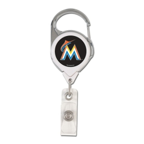 Miami Marlins Retractable Premium Badge Holder Special Order
