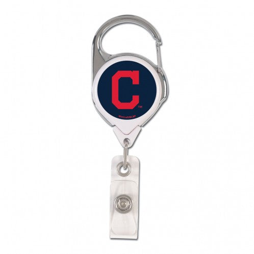 Cleveland Indians Retractable Premium Badge Holder 