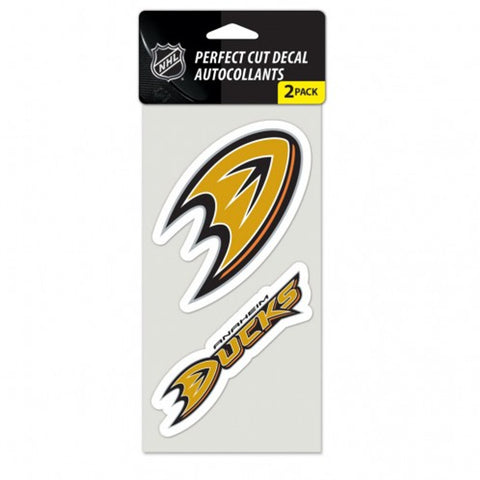 Anaheim Mighty Ducks Decal 4x4 Perfect Cut Set of 2 Special Order