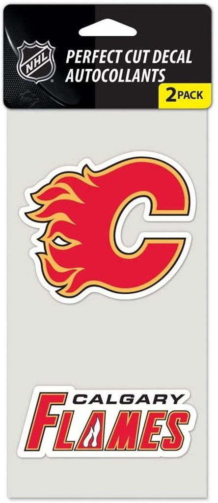 Calgary Flames Set of 2 Die Cut Decals Special Order