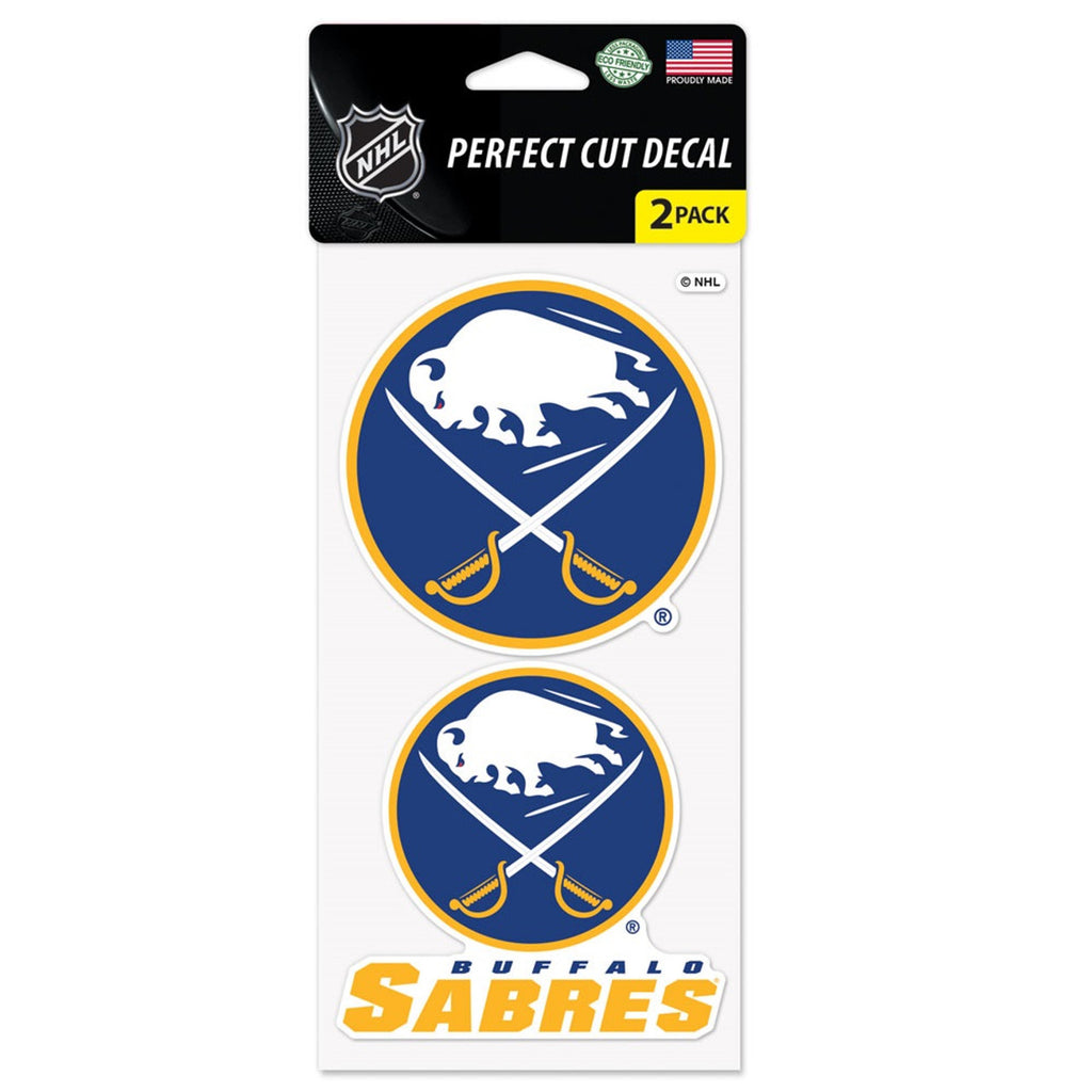 Buffalo Sabres Decal 4x4 Die Cut Set of 2 Special Order