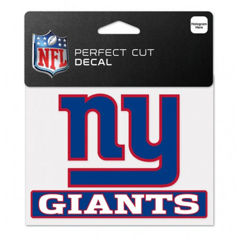 New York Giants Decal 4.5x5.75 Perfect Cut Color