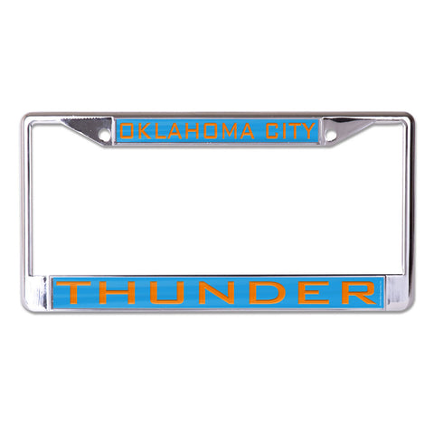 Oklahoma City Thunder License Plate Frame Inlaid Special Order