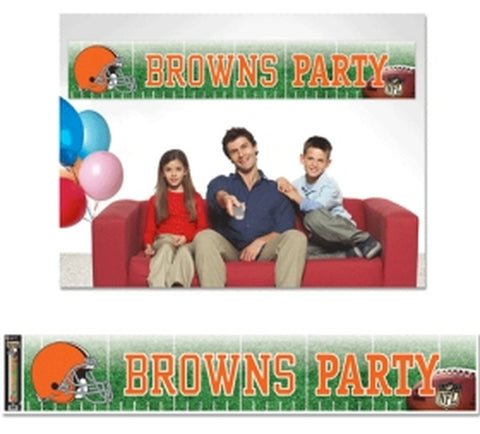 Cleveland Browns Banner 12x65 Party Style 