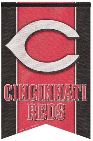 Cincinnati Reds Banner 17x26 Pennant Style Premium Felt