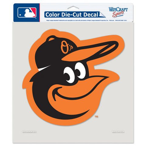 Baltimore Orioles Decal 8x8 Die Cut Color Special Order