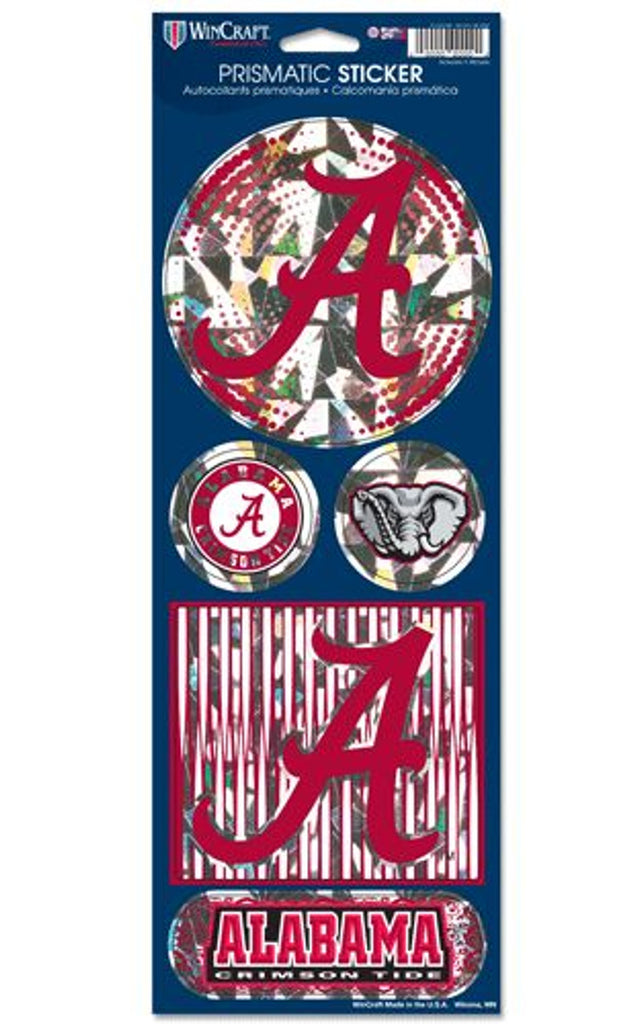Alabama Crimson Tide Stickers Prismatic