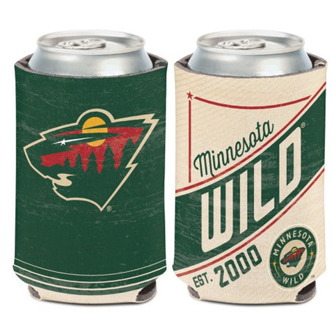 Minnesota Wild Can Cooler Vintage Design Special Order