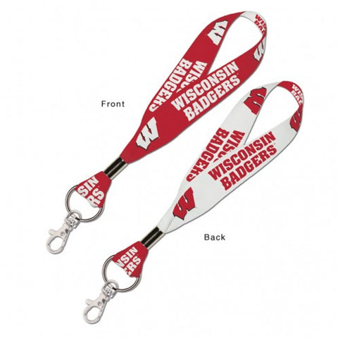 Wisconsin Badgers Key Strap 1 Inch Special Order