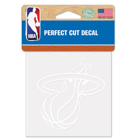 Miami Heat Decal 4x4 Perfect Cut White Special Order