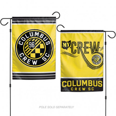 Columbus Crew SC Flag 12x18 Garden Style 2 Sided Special Order