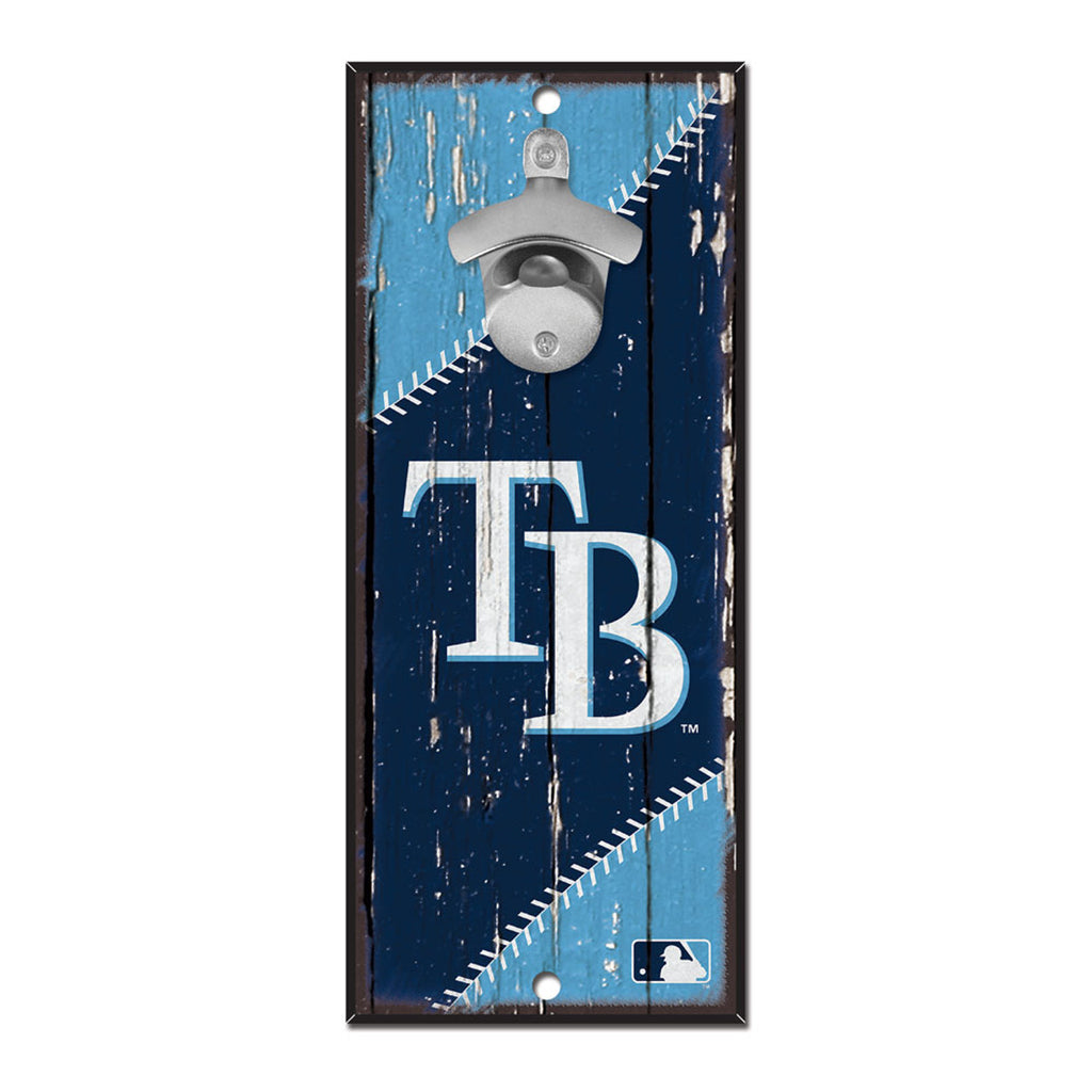 Tampa Bay Rays Sign Wood 5x11 Bottle Opener Special Order