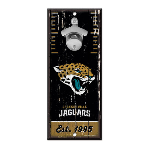 Jacksonville Jaguars Sign Wood 5x11 Bottle Opener