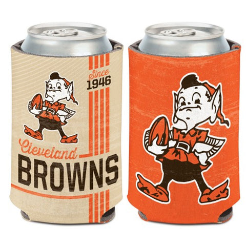 Cleveland Browns Can Cooler 12oz Vintage Design Special Order