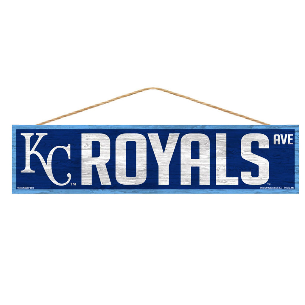 Kansas City Royals Sign 4x17 Wood Avenue Design