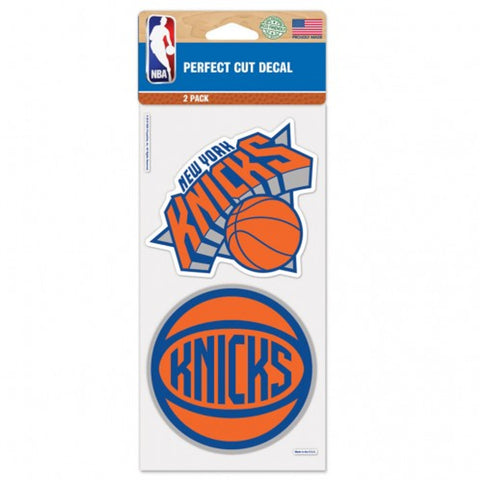 New York Knicks Decal 4x4 Perfect Cut Set of 2