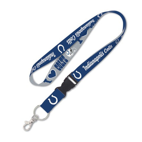 Indianapolis Colts Lanyard with Detachable Buckle I Love Colts Design Special Order