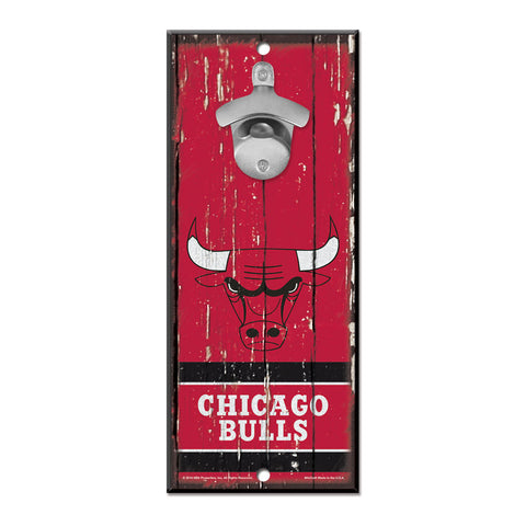 Chicago Bulls Sign Wood 5x11 Bottle Opener Special Order