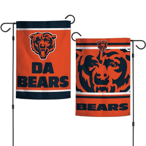 Chicago Bears Flag 12x18 Garden Style 2 Sided Slogan Design Special Order