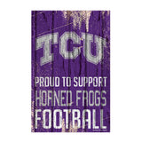 Texas Christian Horned Frogs Sign