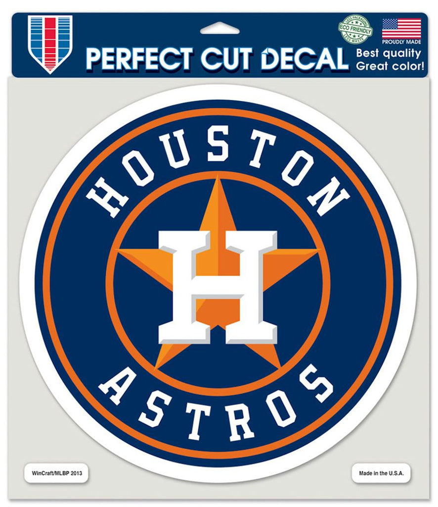 Houston Astros Decal 8x8 Die Cut Color