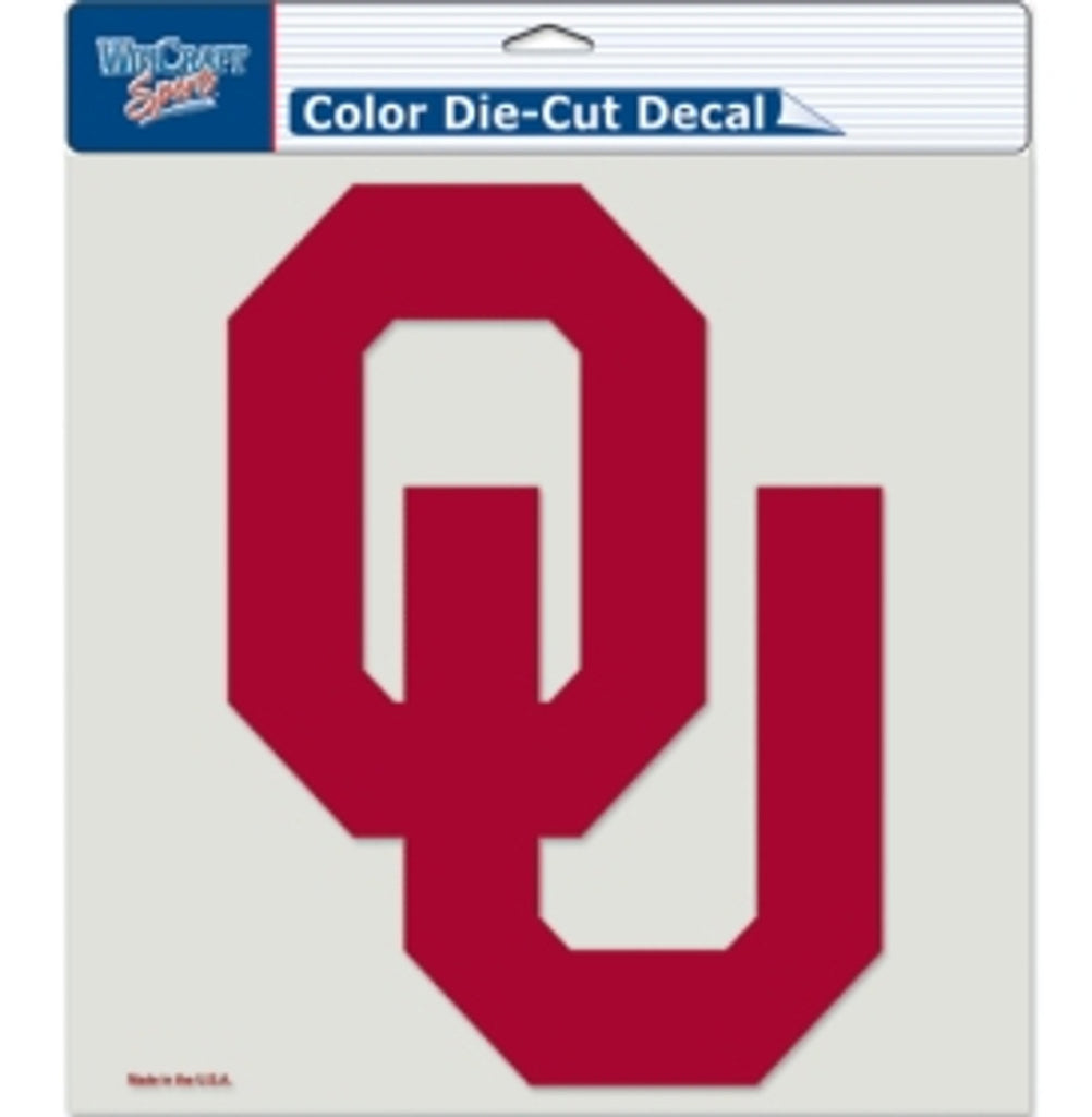 Oklahoma Sooners Decal 8x8 Die Cut Color