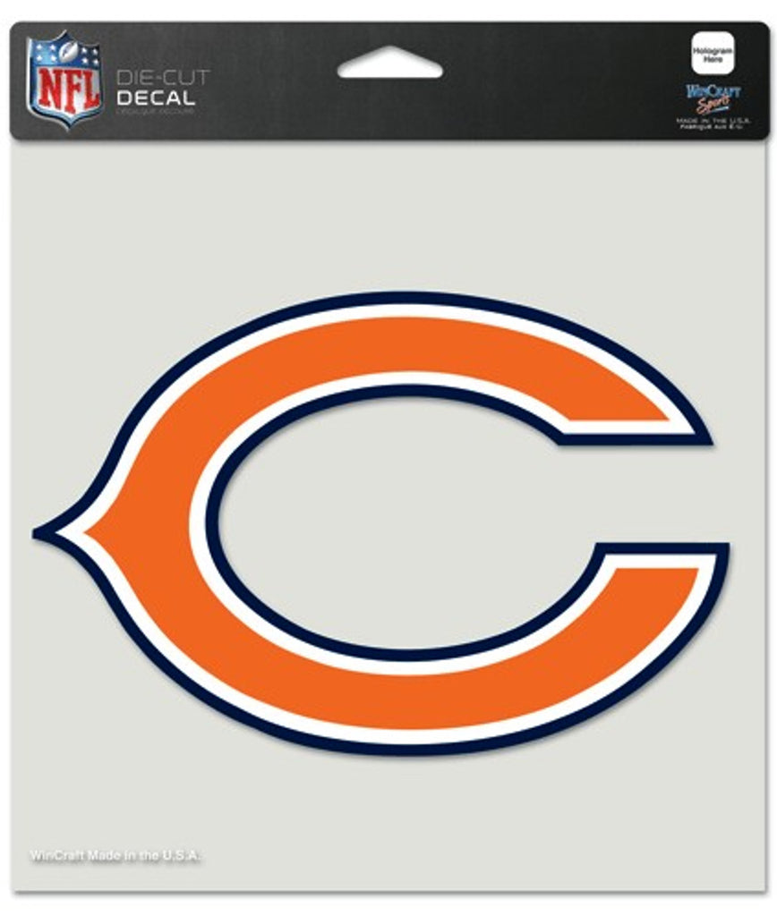 Chicago Bears Decal 8x8 Die Cut Color