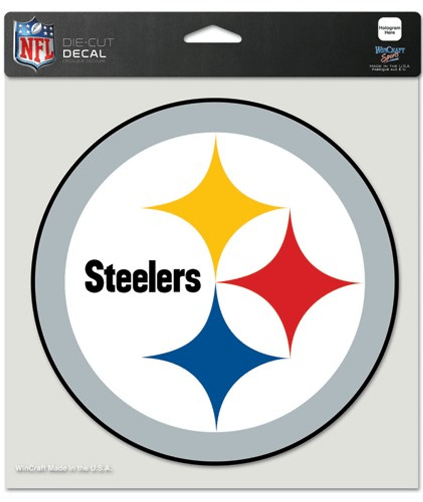 Pittsburgh Steelers Decal 8x8 Die Cut Color