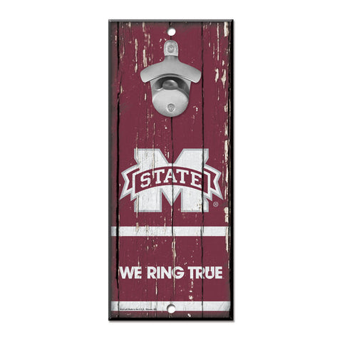 Mississippi State Bulldogs Sign Wood 5x11 Bottle Opener Special Order