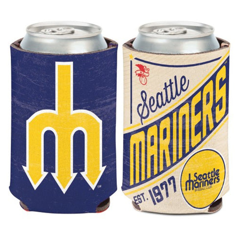 Seattle Mariners Can Cooler Vintage Design Special Order