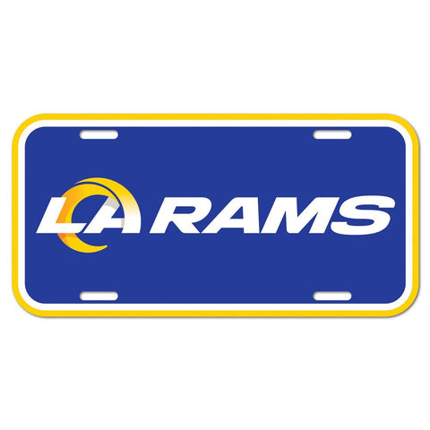Los Angeles Rams License Plate Plastic Special Order