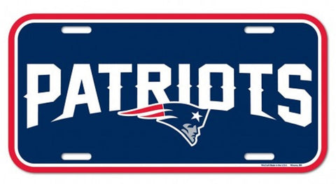 New England Patriots License Plate